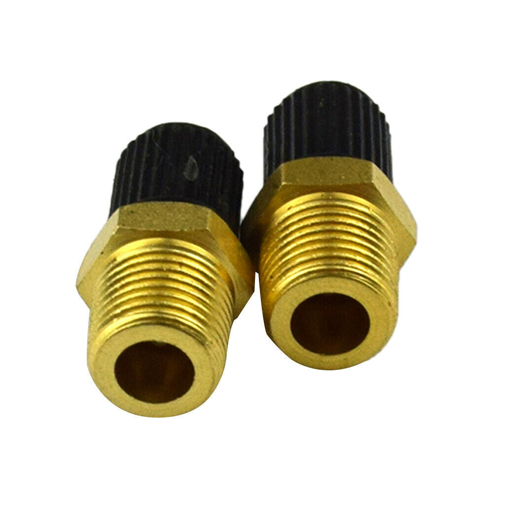 2pcs 1/8" NPT MPT Brass Air Compressor Tank Fill Valve Double Head