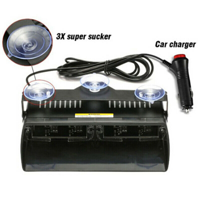 16 LED 12V Car Truck Dash Flash Emergency Warning Strobe Light Amber YellowJ XC