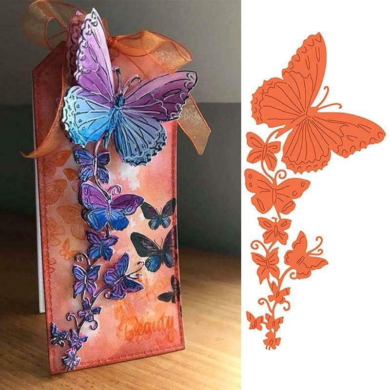 DIY Craft Scrapbooking Butterfly Die-Cuts Border Frame Embossing Paper Scrapbook