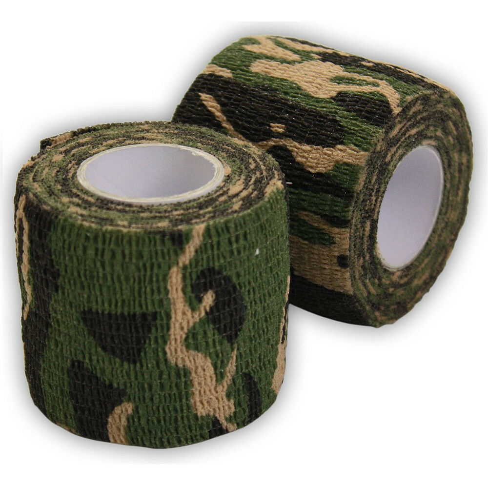 Waterproof Camping Camouflage Duct Tape Wrap 5cm x 4.5m Fabric Hunting Stealth
