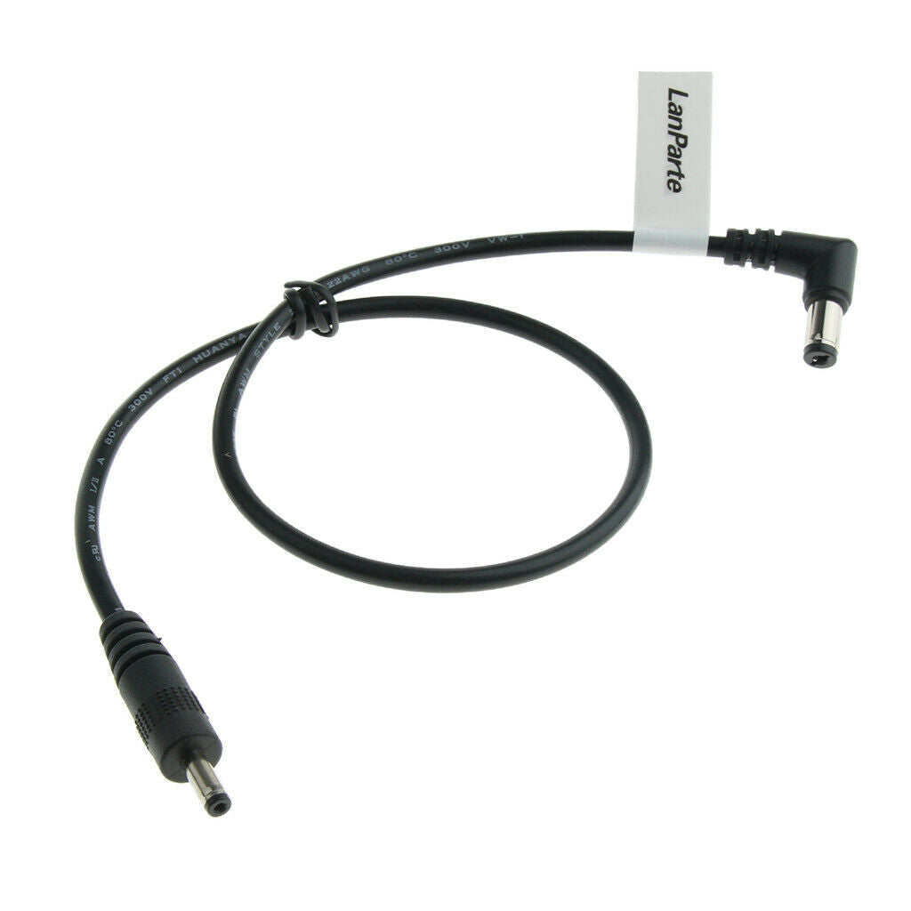 Black 5.5mm x 2.1mm to 3.5mm x 1.35mm DC Power Adapter Cable Cord