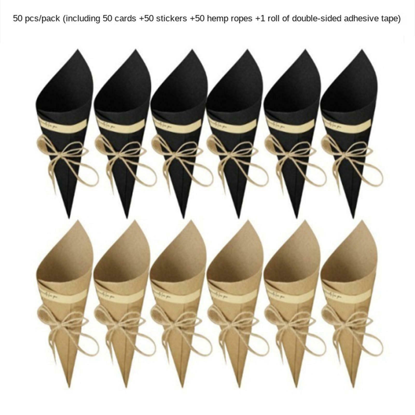 Confetti Cones Wedding Cones for Wedding Party for Confetti Gifts Brown