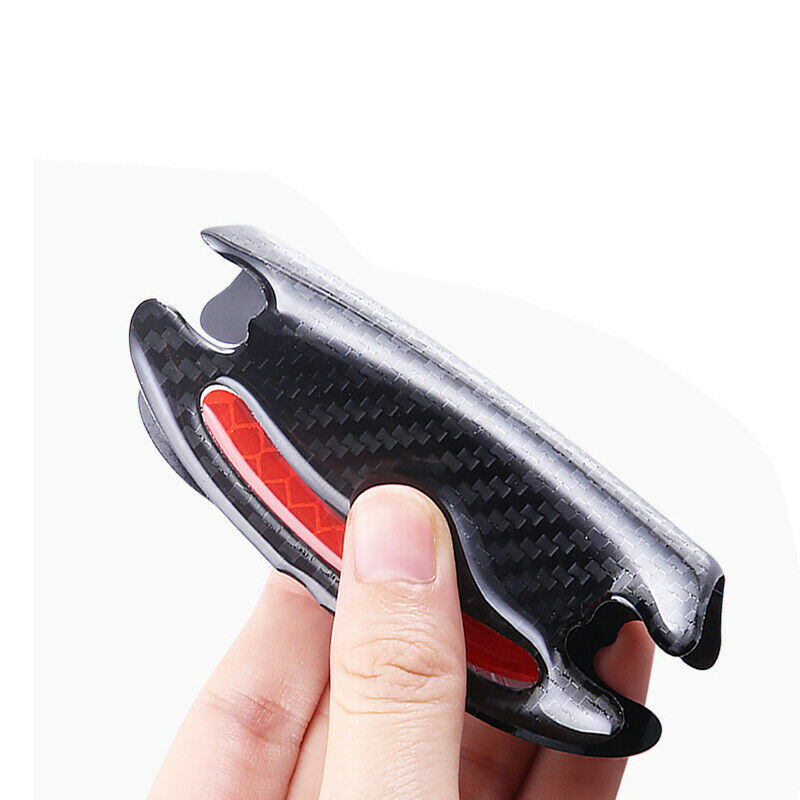 8PCS Car Exterior Door Stickers Reflective Tape Night Safety Anti-Scratch Trim