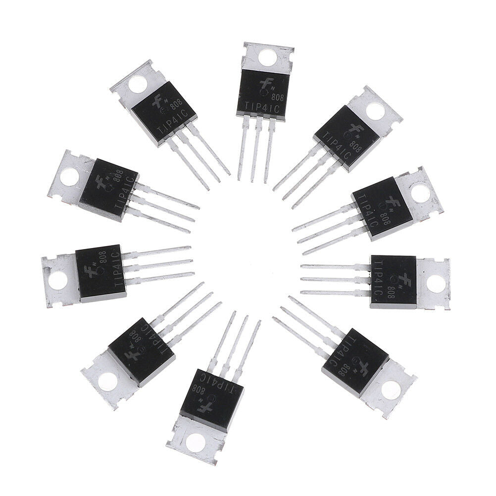 10Pcs TIP41C TIP41 NPN transistor TO-220 new and high quality NEW1 wHSJCA