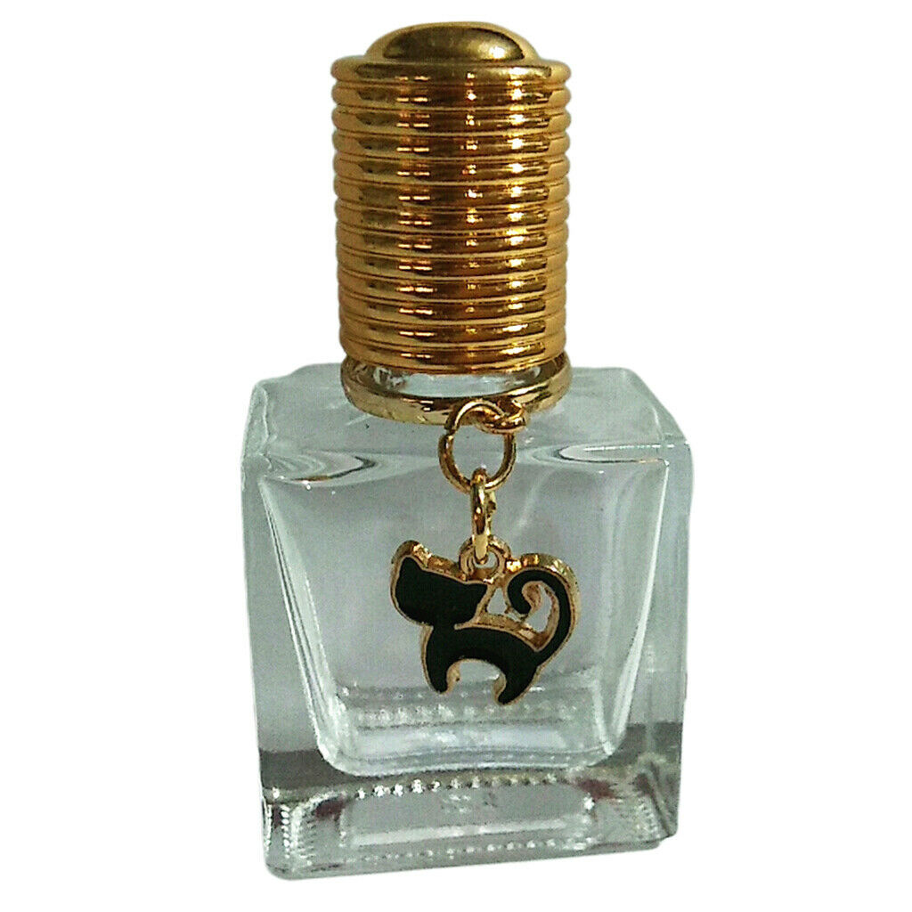 10ml Perfume Roll on Bottles Travel Refillable Lip Gloss Container Vial Cat