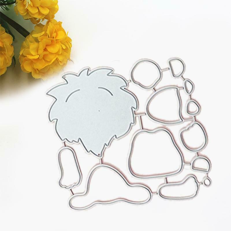 Cute Dog Metal Cutting Dies Stencil DIY Scrapbooking Album Paper Card Template