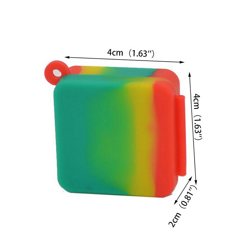 3pcs 7ml Silicone Container Wax/Oil Jar Non-Stick Mixed colors Wholesale .l8