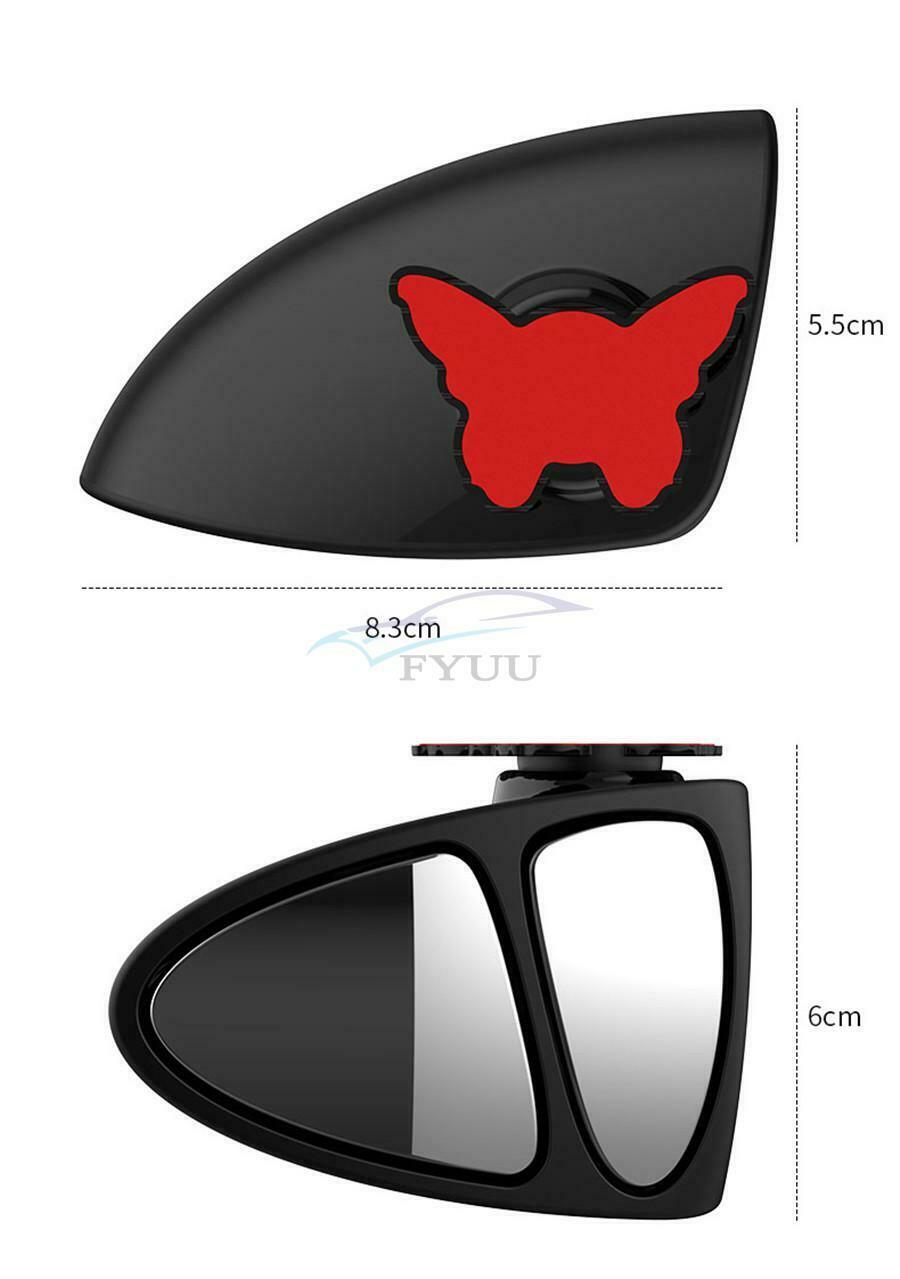 Adjustable 360° Wide-angle Car Blind Spot Rearview Mirror Three Mirror Universal