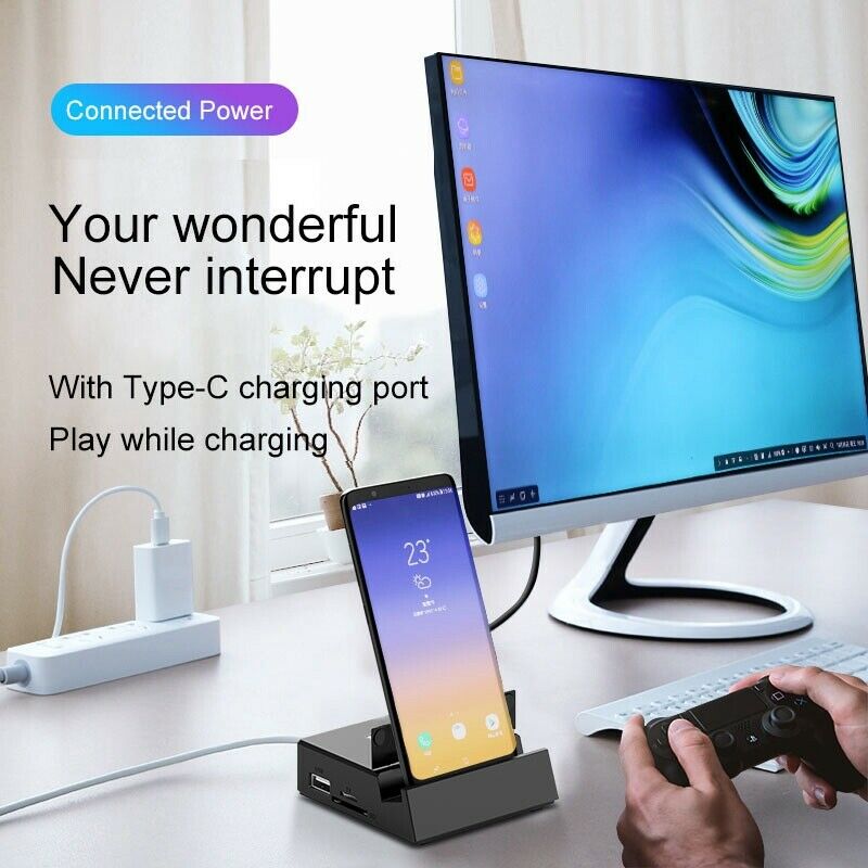 USB Type C to MI HUB Dock Station Power Adapter for Huawei P30 P20 Pro USB TypD5