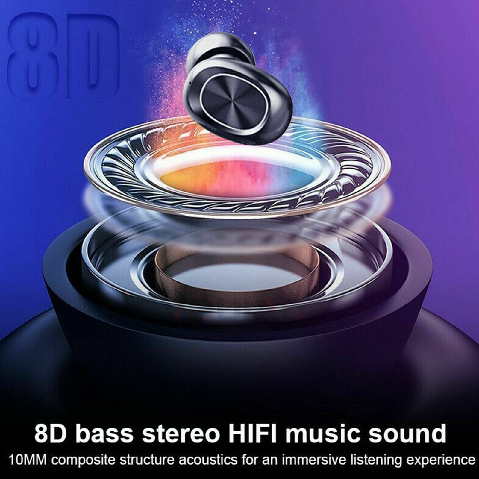 Stereo Mini Earbuds TWS Headphones Bluetooth 5.0 HeadsetWireless Earphones
