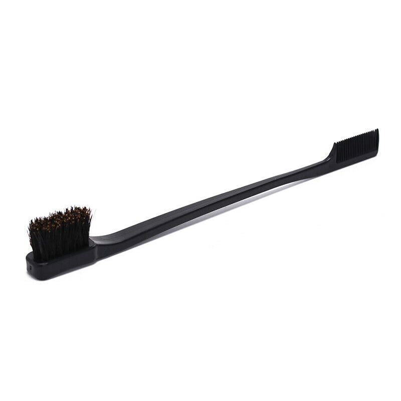 2pcs Edge Double Sided Comb Hair Control Brush Gel Smooth Natural Colors .l8