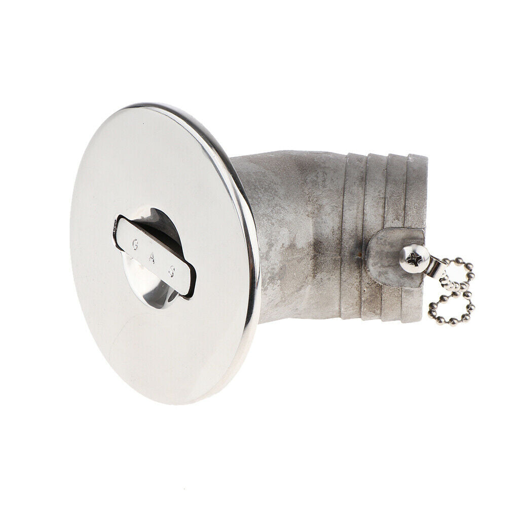 Boat Deck Fill/Filler Keyless   2 inch - Gas Marine Grade Stainless Steel