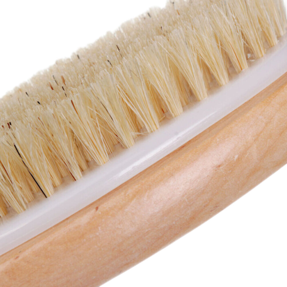 Body Natural Bristle Dry Skin Exfoliation Brush Massager Bath Shower-Scru.l8