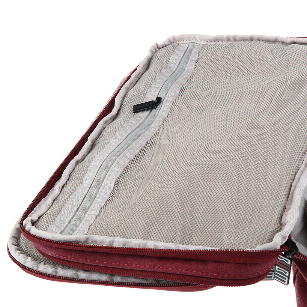 Soft Storage Bag Digital Accessories Case Mobile Power Headset Cable L red