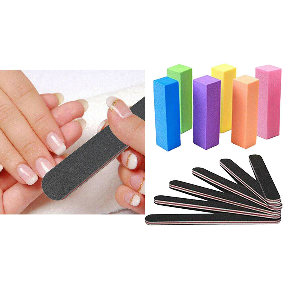 12pc Professional Nail Files Manicure Nail Pad Blocks