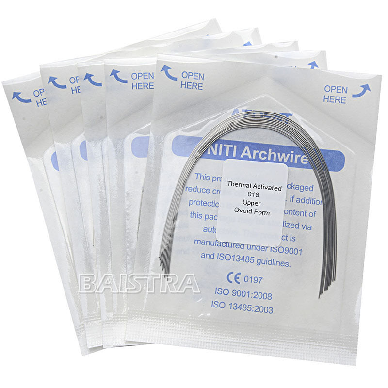 30 X AZDENT Dental Ortho Arch Wires Thermal Activated Niti Round 0.018 Upper