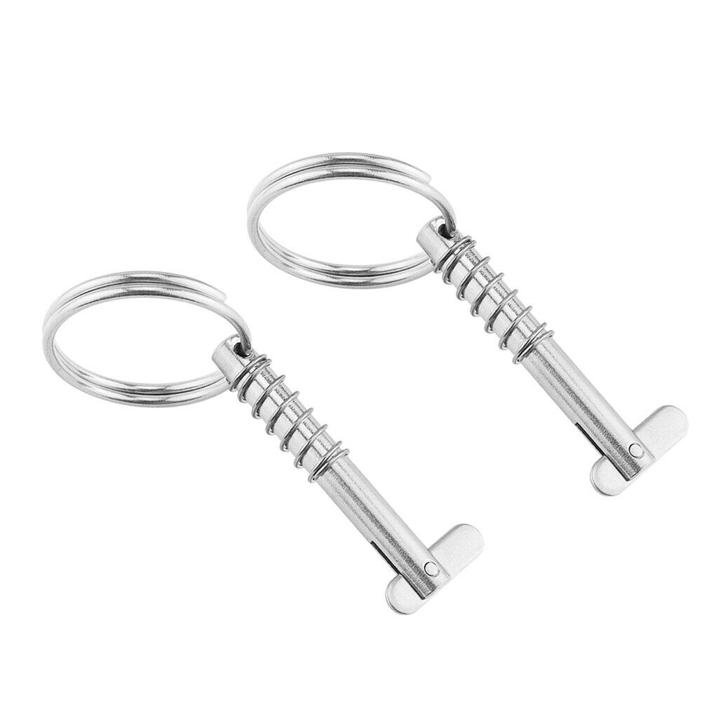 QuickRelease Pin for Boat Bimini Top Deck Hinge Marine S Steel 316 6.3x51mm
