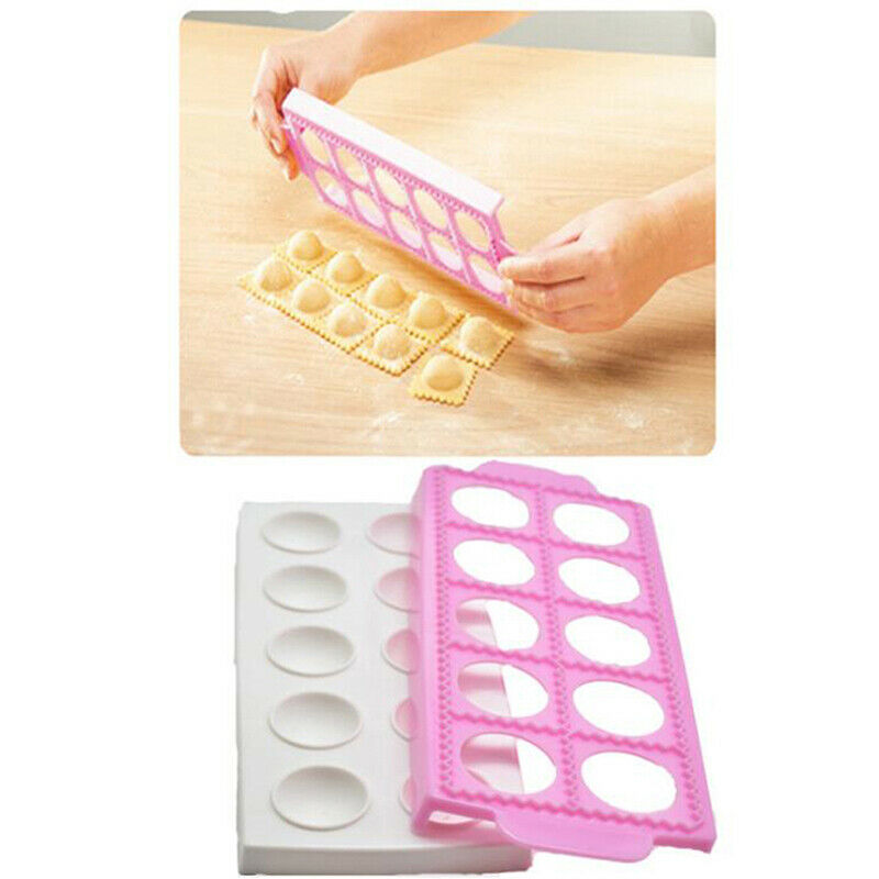 DIY Italian Dumpling Mold Round Ravioli Maker Kitchen Pastry Tools Gadget FEBDA