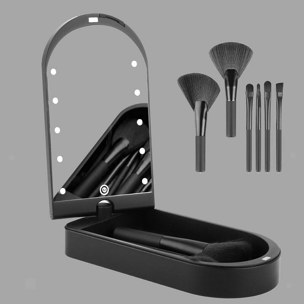Household Makeup Mirror Box Makeup Brush Set for Travel Gifts for Women