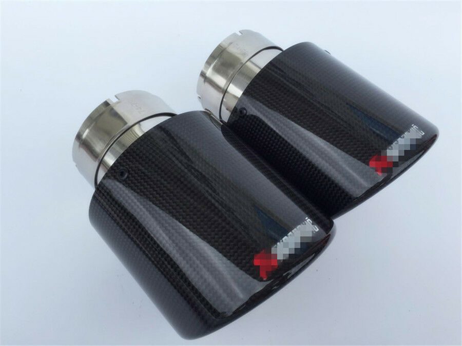 Car Exhaust Tip Muffler Pipe Pipes Tail 2.5"Inlet 114mm 4.5"Outlet For 1.6L-2.5L