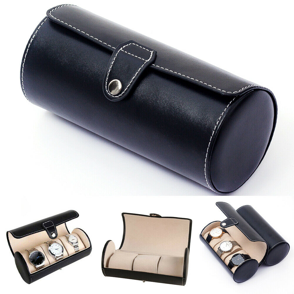 3 Grids Watch Display Storage Boxes Case Organizer Jewelry Collection Holders AU