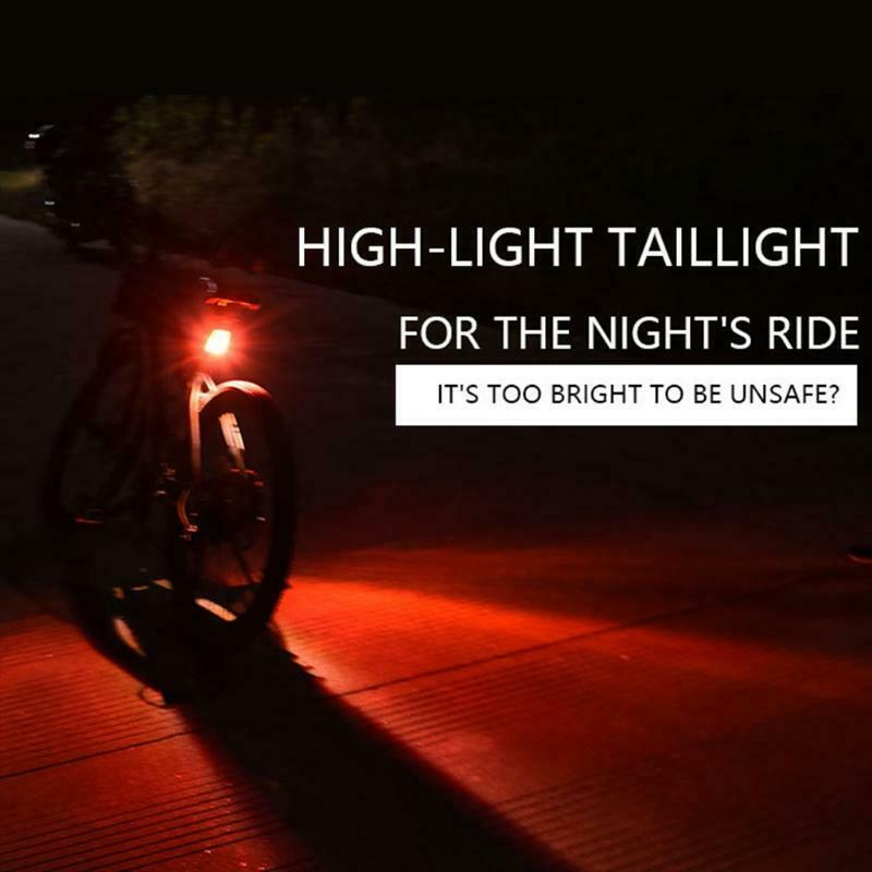Bike Tail Light Safty Signals Waterproof Bicycle Light Easy to Install for Cycle