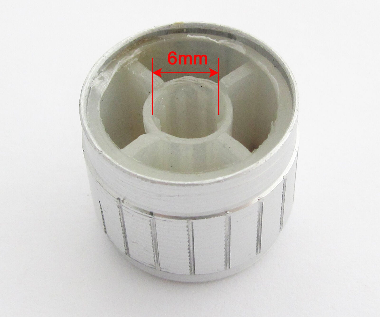 40pcs 20x17mm Black Circular Knob Aluminium Cover for Audio Volume Tone Control
