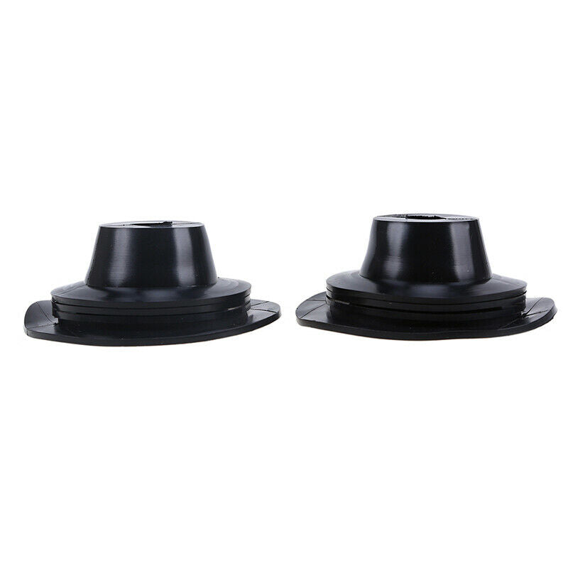 2x Black Car LED Headlight Halogen Bulb Dust Cover Rubber Seal Cap Universal 2"