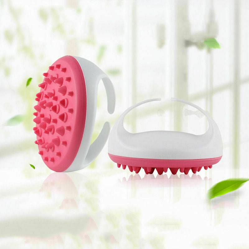 Portable Silicone Multi-function Hair Brush Scalp Body Head Massager Relax