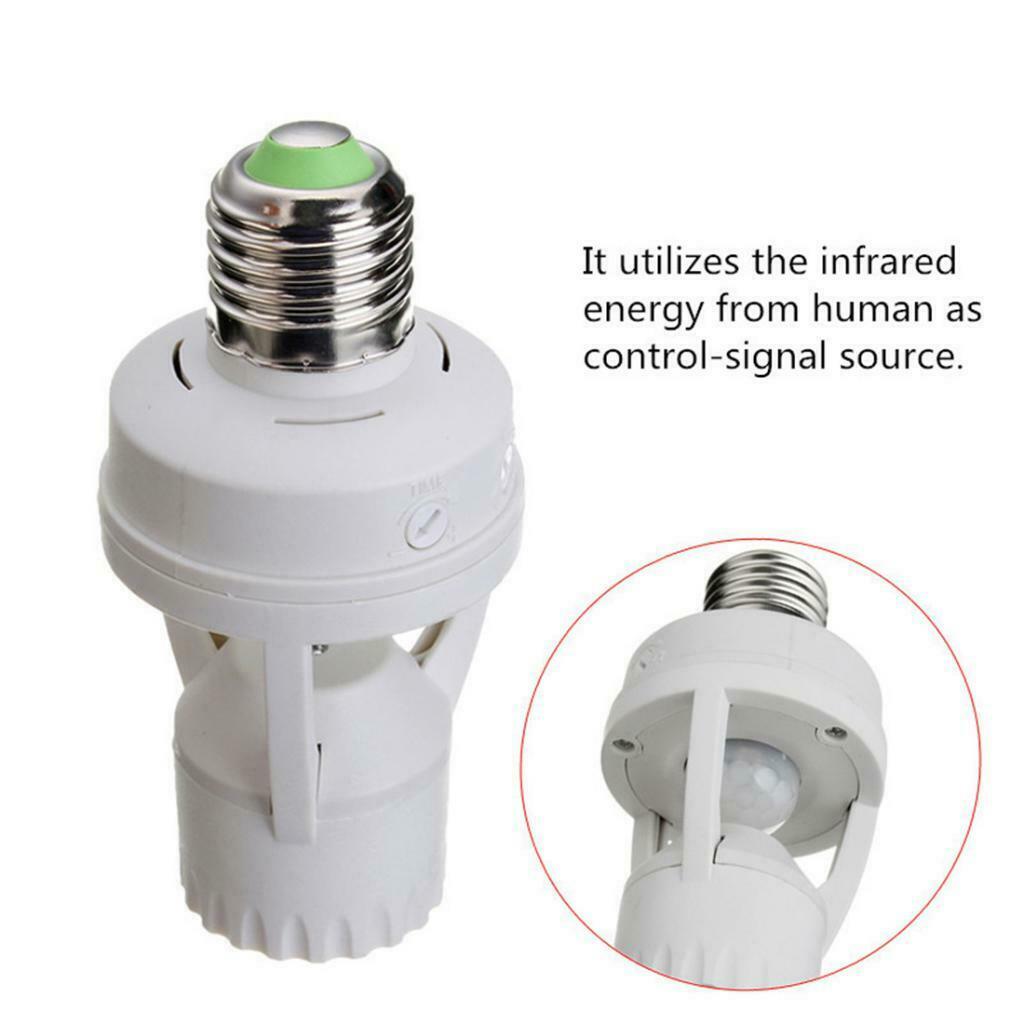 Infrared Sensor Detector Adjustable E27 LED Switch 360Â° for Corridors