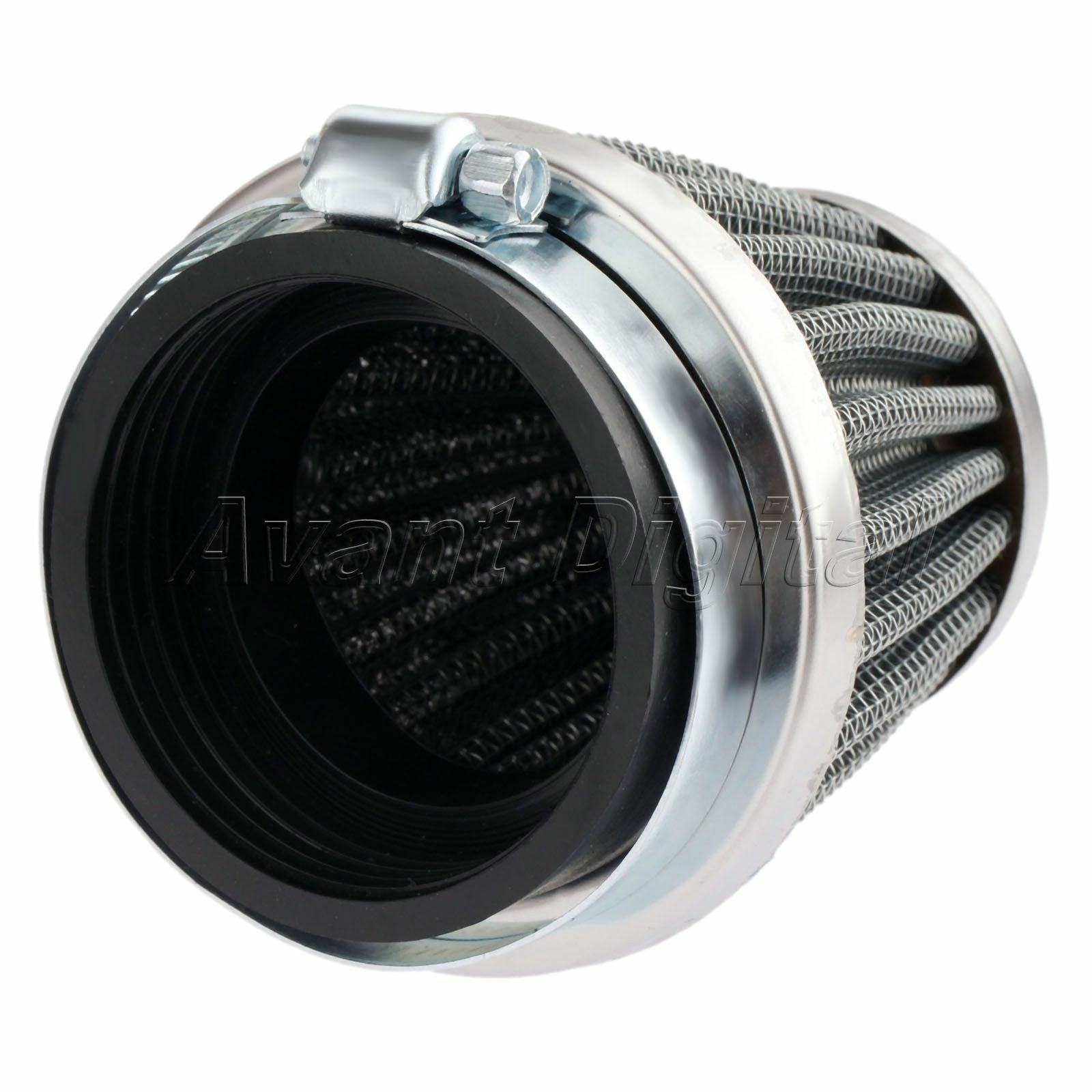 1 Motorcycle Air Filter Cleaner Inside diameter 52mm Double Layer Steel Pod Dirt