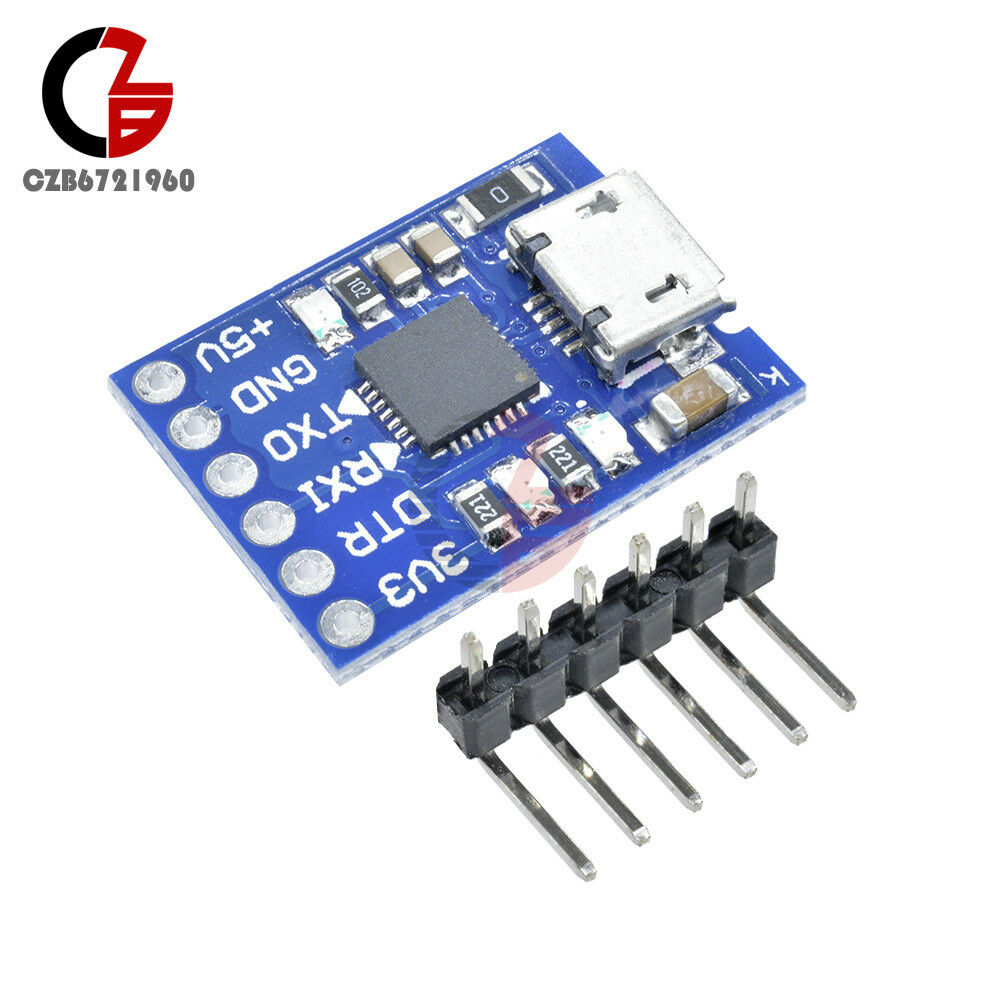 2pcs MICRO USB to UART TTL Module 6Pin Serial Converter CP2102 STC Replace FT232
