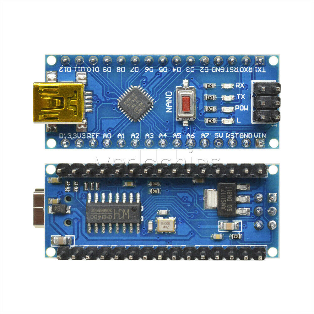 10PCS ATmega328P 5V 16M USB Nano V3.0 CH340G Micro-Controller Board for Arduino