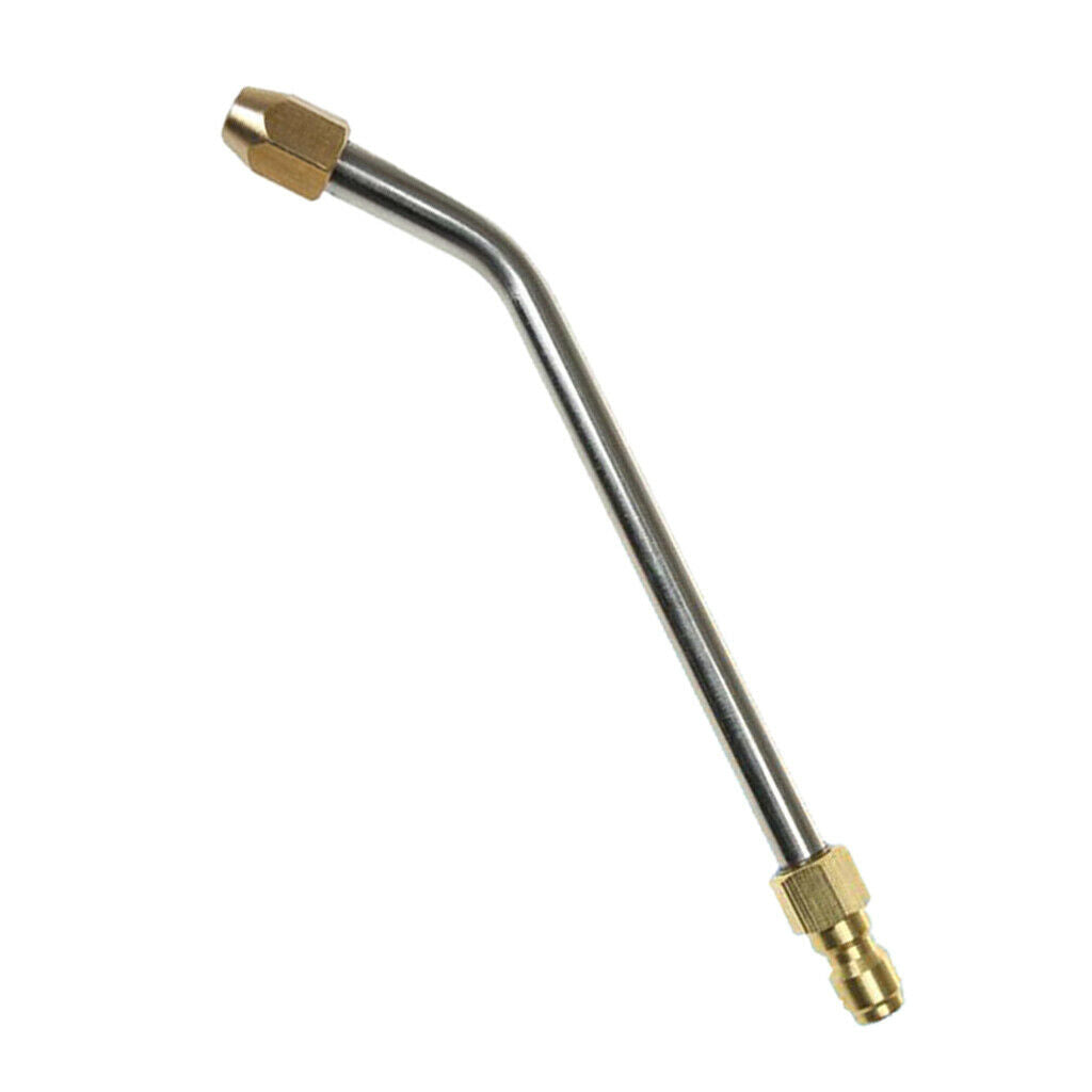 20cm Stainless Steel Angled Lance Extension 3600psi 1/4'' Quick Release