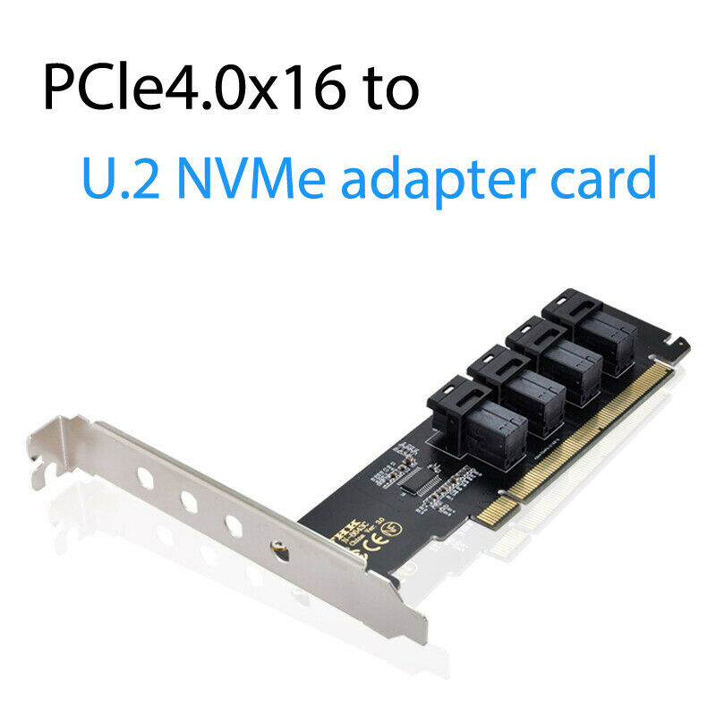 Full-height bezel PCIe 3.0 4.0 to 4 SFF-8643 disk array card VROC adapter c DF