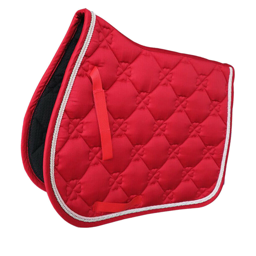Lots 2 Saddle Pad Equestrian Bareback Jumping Performance Equipment Red+Blue