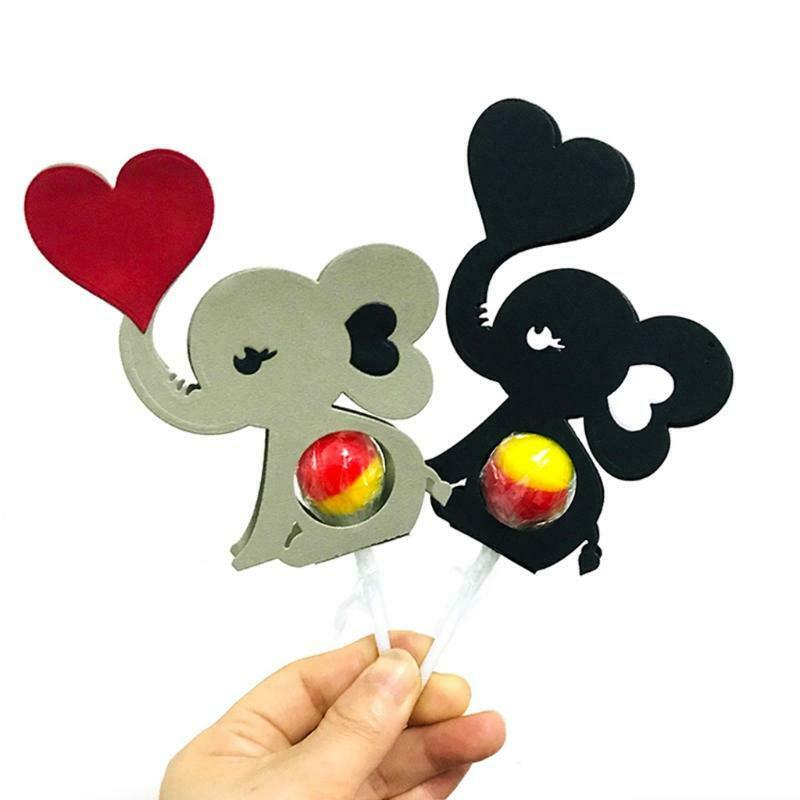 Loving Elephant Lollipop Box Carbon Steel Cutting Dies DIY Scrapbooking Photo