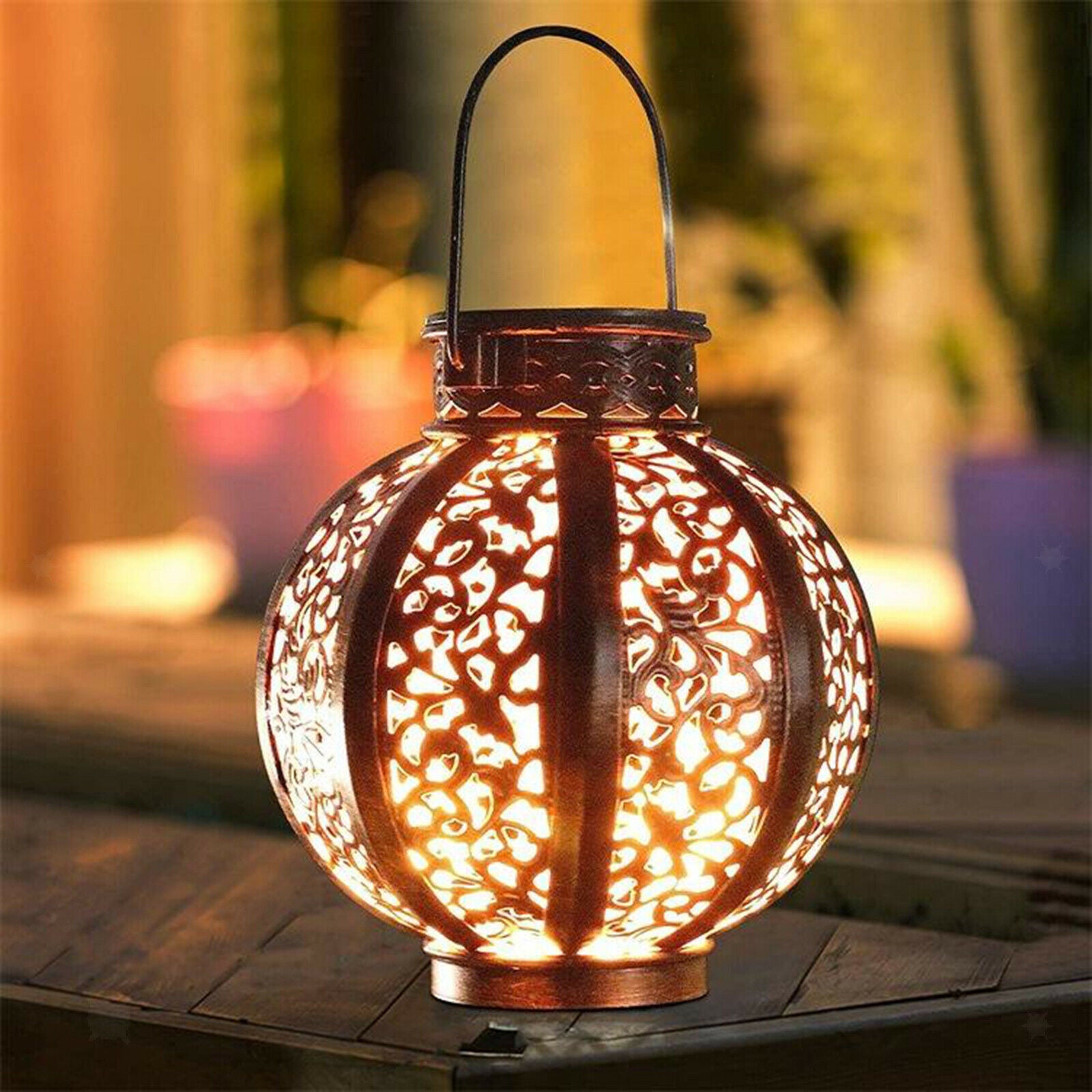 Solar Hanging Lights Christmas Yard Lamp Solar Powered LED Garden Tree Lights