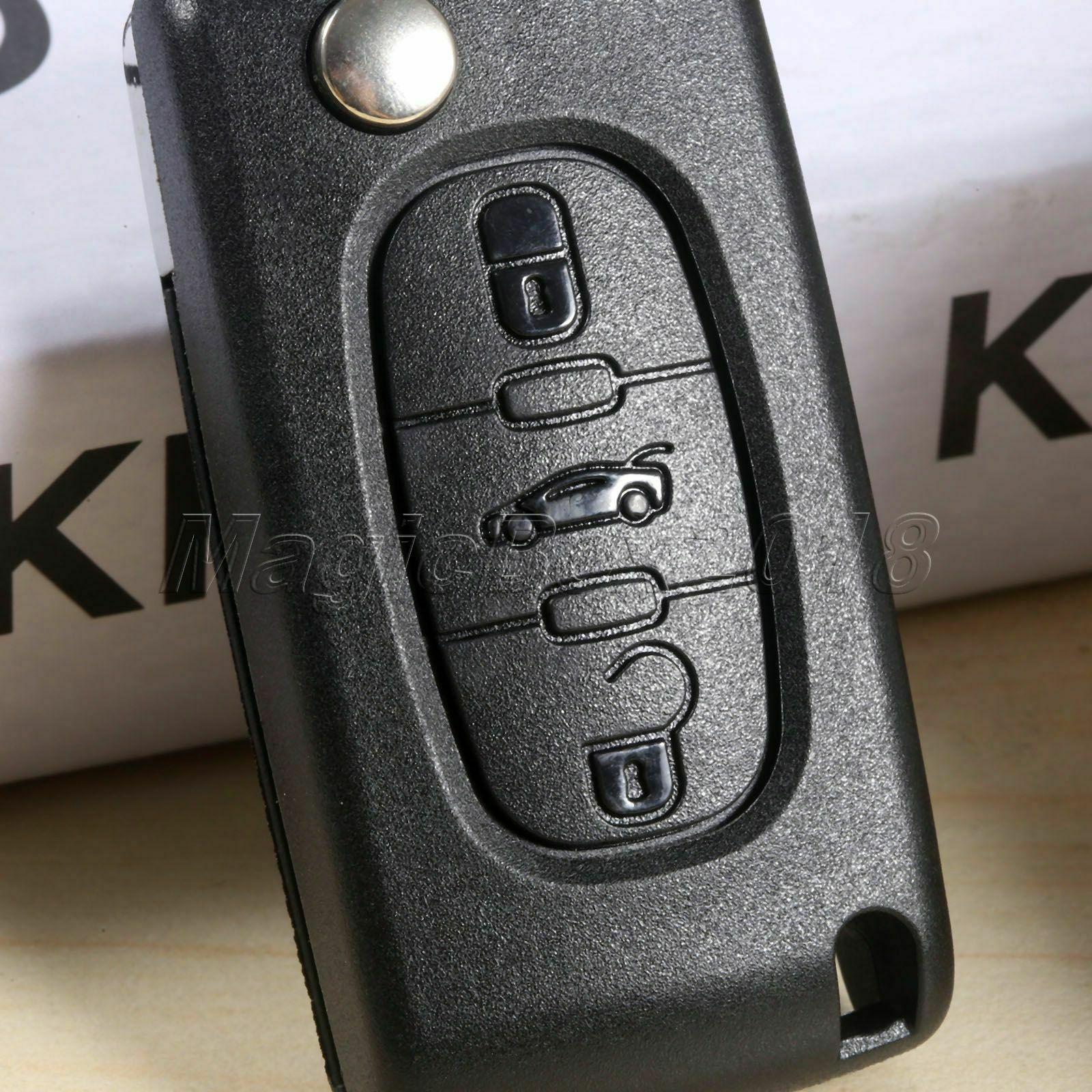 1X Remote Key Fob D46 PCF7941 3BTN VA2 Uncut Blade Fit For Car CITROEN C3 C4 C5