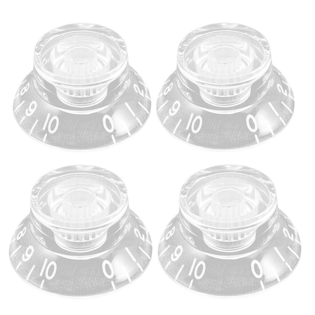 Acrylic Guitar Speed Control Knobs for LP Electric Guitar Replacement Clear