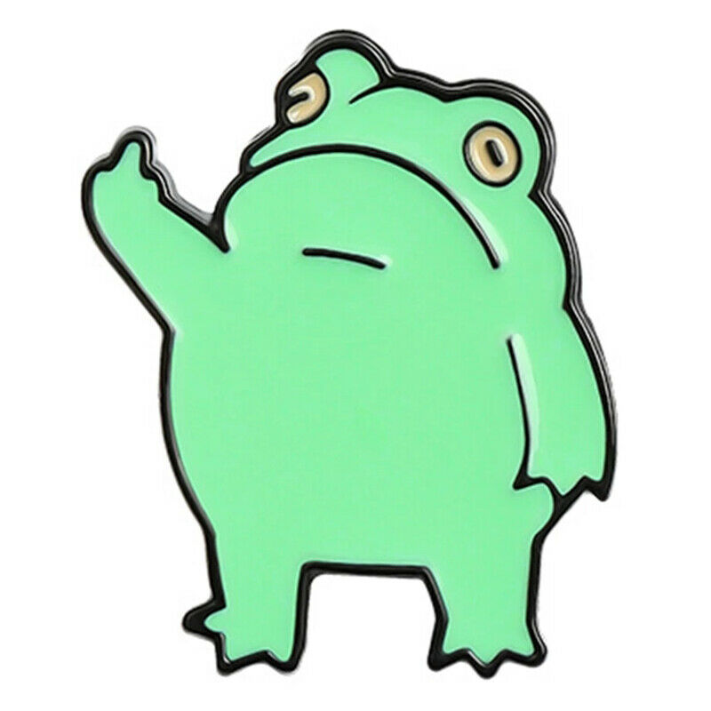 Frog Cartoon Animal Enamel Brooches Small Pins Gift Shirt Backpack Badg.l8