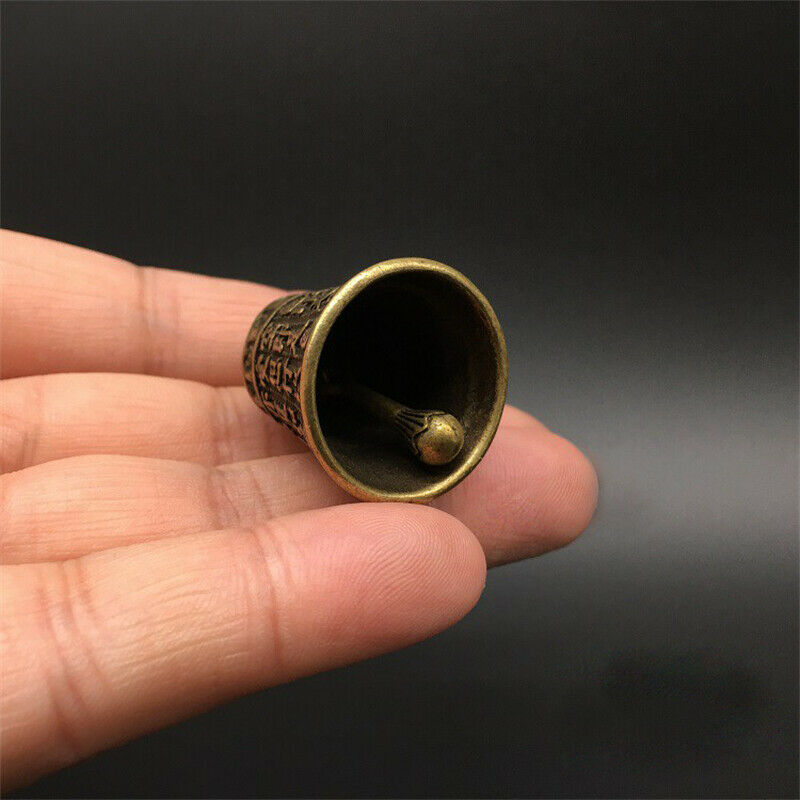Copper Bell Ornament Buddhist Supplies Brass Pendants for Wealth Safe Lucky
