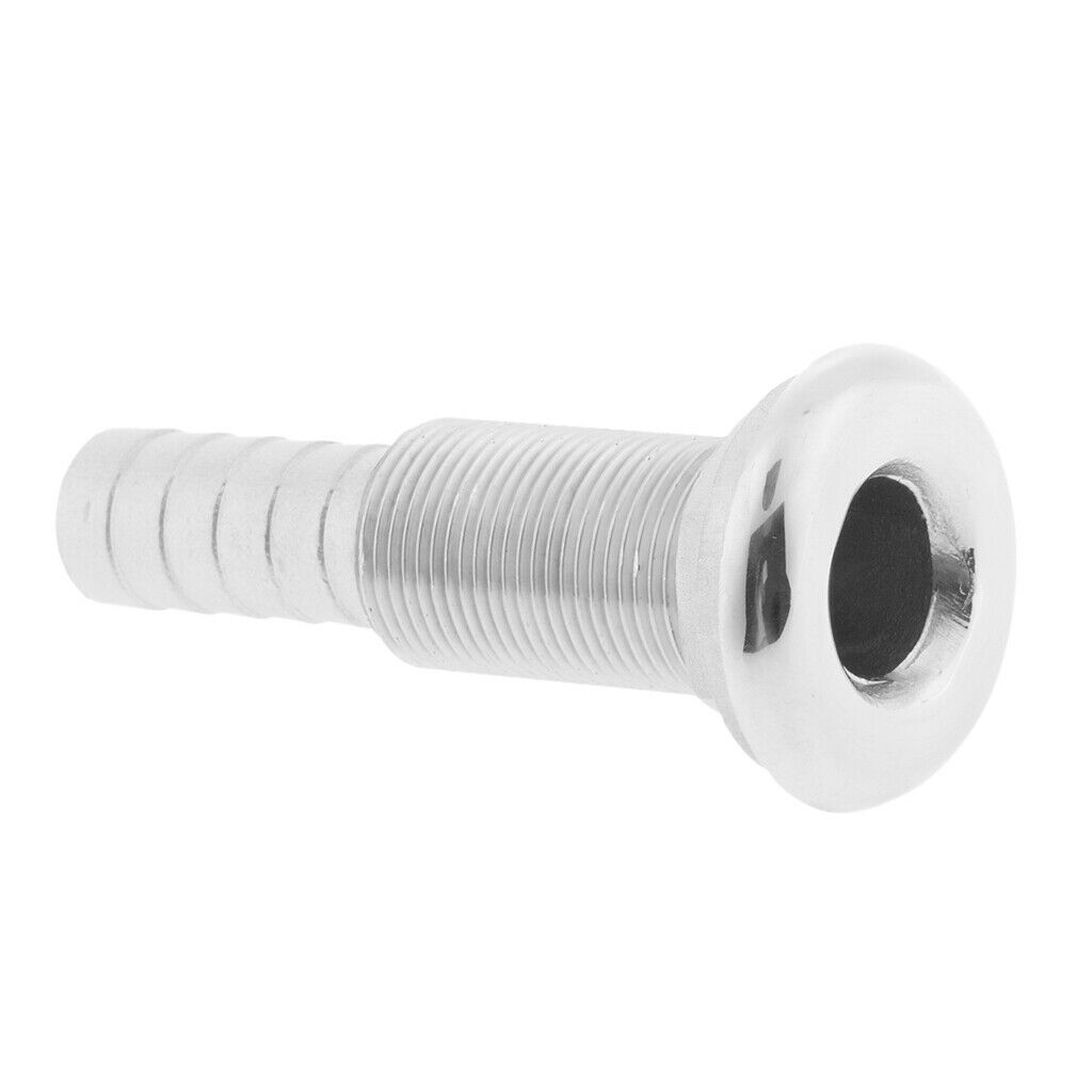 3/4" Boat Thru Hull Fitting Marine Grade 316 Stainless Steel Hardware