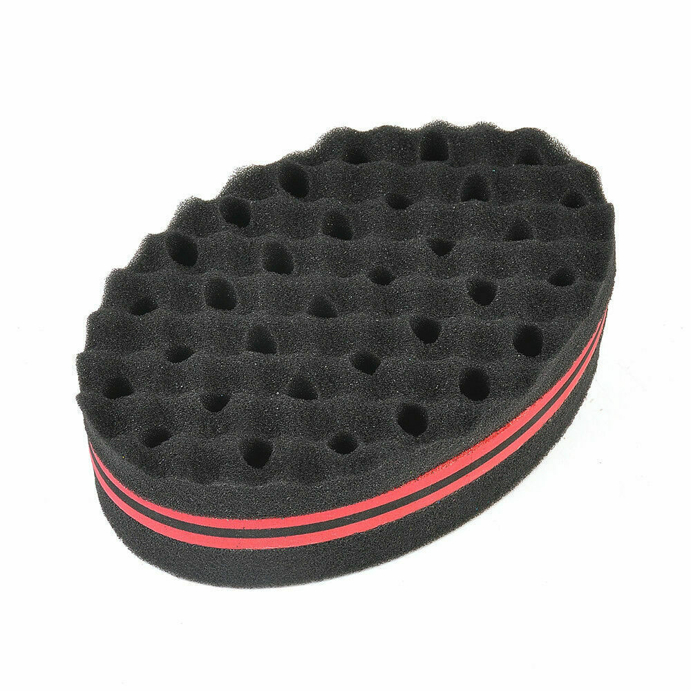Twist Hair Brush Sponge Wave Barber Hair Brush Afro Locs Curl Double-Side Tools