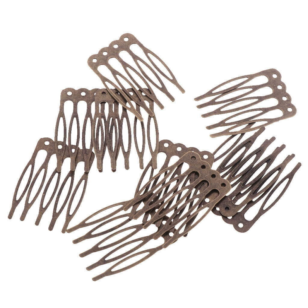 20pcs 5/10 Teeth DIY Metal Wire Hair Clip