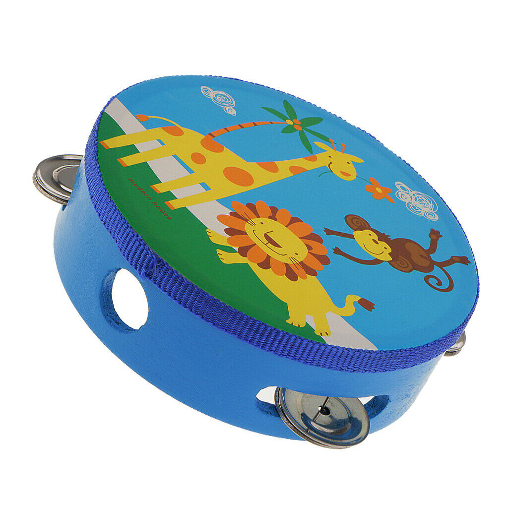 Finest 2pcs 6inch Tambourine  Hand Percussion for Kids