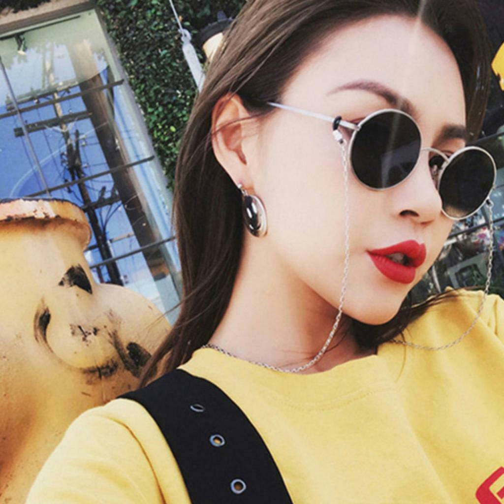 2x Men Women Chic Round Lens Sunglasses Punk Goth Shades Rave Club Costume