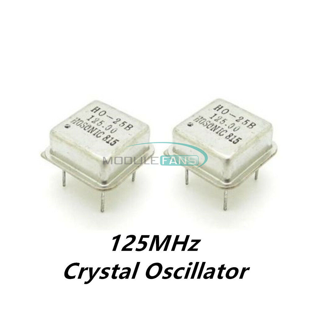 5PCS 125MHz 125.000MHz Active Crystal Oscillator OSC Square DIP4