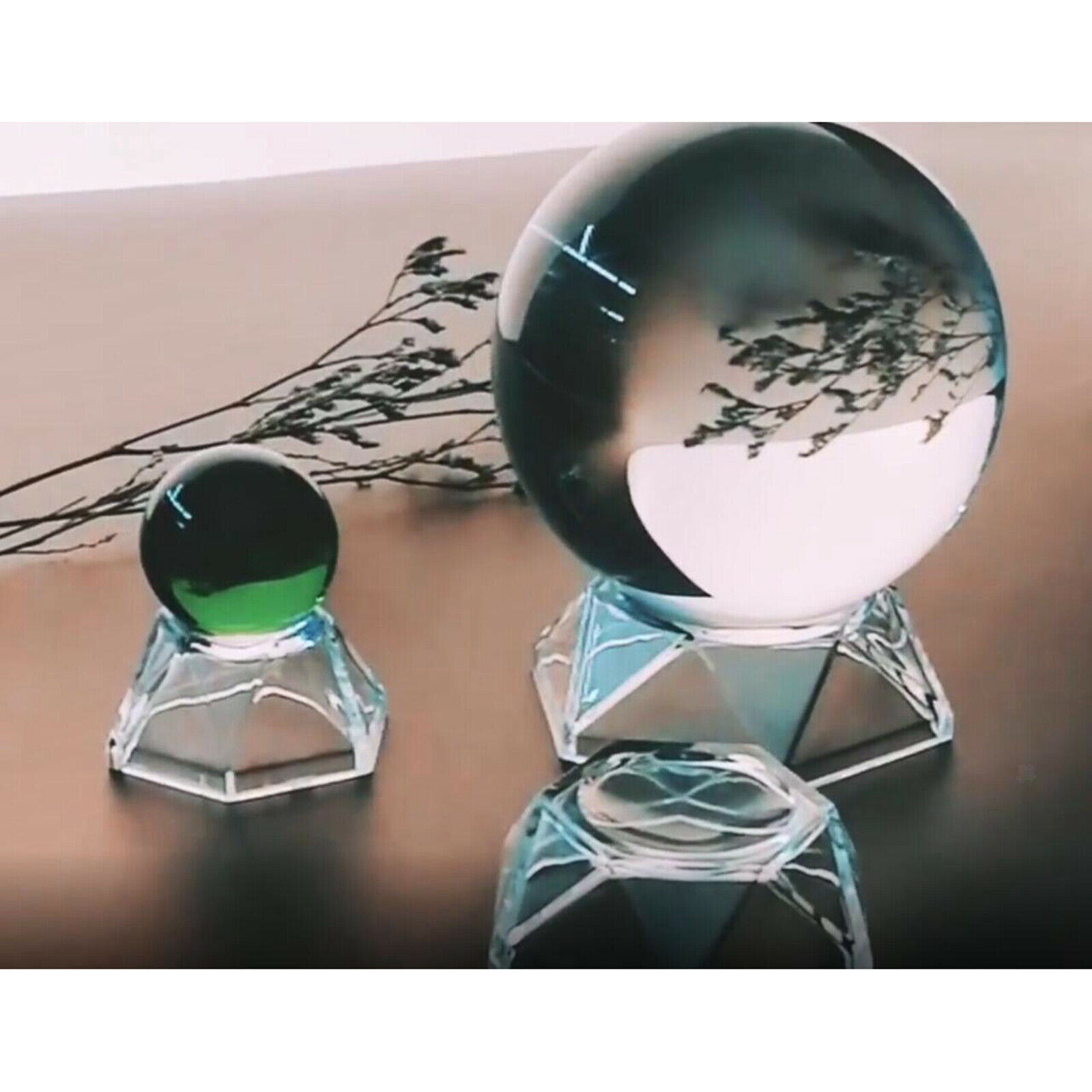 Crystal Ball Acrylic Base Sphere Holder Home Decor DIY Display Stand Small