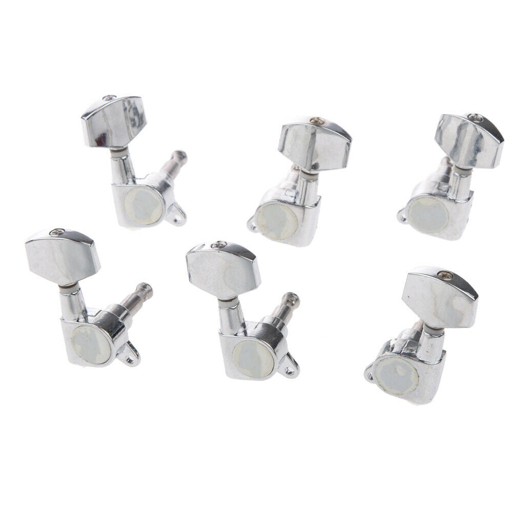 6 pieces guitar machine heads tuning pegs with 6 pieces threaded bushings 6